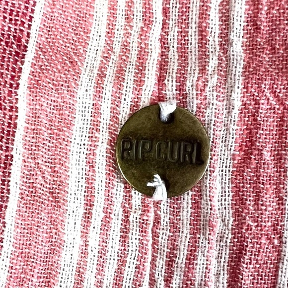 RIP CURL Golden Days Stripe Romper In Bone Open Back Size Medium - Picture 8 of 11